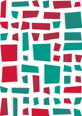 Ofset Quad üretken sanat arkaplan çizimi