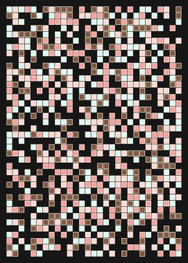 Ofset Quad üretken sanat arkaplan çizimi