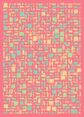 Ofset Quad üretken sanat arkaplan çizimi