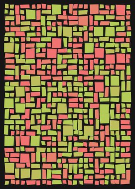 Ofset Quad üretken sanat arkaplan çizimi