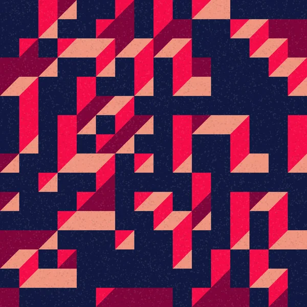 Edward Zajec 'in 1971' deki Il Cubo 'sunun uygulanması. Esasen 8 taştan oluşan bir Truchet fayans seti ve yerleştirme sanatı illüstrasyonu için kurallar