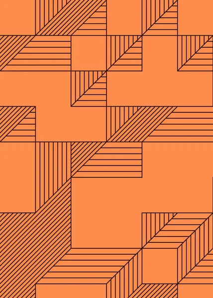 Edward Zajec 'in 1971' deki Il Cubo 'sunun uygulanması. Esasen 8 taştan oluşan bir Truchet fayans seti ve yerleştirme sanatı illüstrasyonu için kurallar