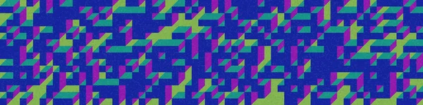 Edward Zajec 'in 1971' deki Il Cubo 'sunun uygulanması. Esasen 8 taştan oluşan bir Truchet fayans seti ve yerleştirme sanatı illüstrasyonu için kurallar