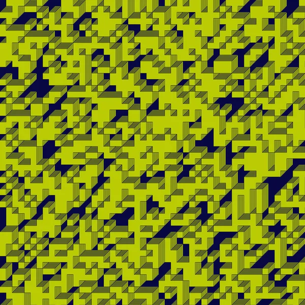 Edward Zajec 'in 1971' deki Il Cubo 'sunun uygulanması. Esasen 8 taştan oluşan bir Truchet fayans seti ve yerleştirme sanatı illüstrasyonu için kurallar