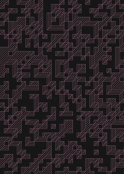 Uitvoering Van Edward Zajec Cubo Vanaf 1971 Wezen Een Truchet — Stockvector