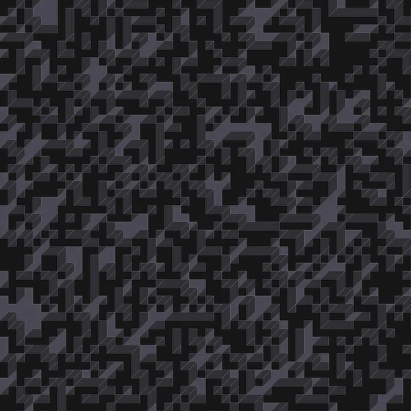 Edward Zajec 'in 1971' deki Il Cubo 'sunun uygulanması. Esasen 8 taştan oluşan bir Truchet fayans seti ve yerleştirme sanatı illüstrasyonu için kurallar