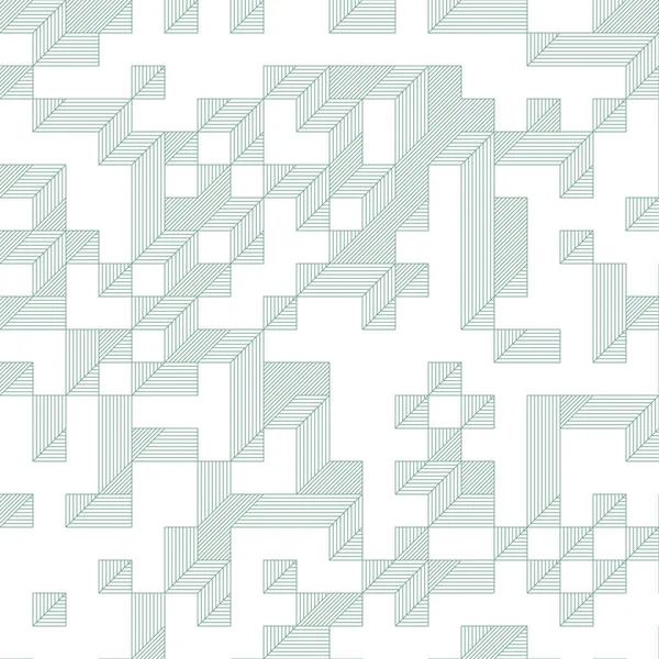 Edward Zajec 'in 1971' deki Il Cubo 'sunun uygulanması. Esasen 8 taştan oluşan bir Truchet fayans seti ve yerleştirme sanatı illüstrasyonu için kurallar