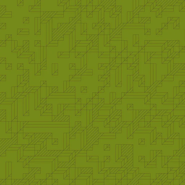 Edward Zajec 'in 1971' deki Il Cubo 'sunun uygulanması. Esasen 8 taştan oluşan bir Truchet fayans seti ve yerleştirme sanatı illüstrasyonu için kurallar