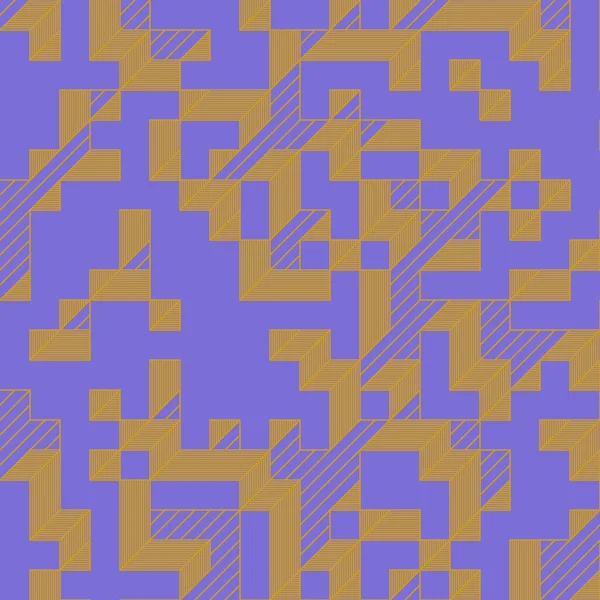 Edward Zajec 'in 1971' deki Il Cubo 'sunun uygulanması. Esasen 8 taştan oluşan bir Truchet fayans seti ve yerleştirme sanatı illüstrasyonu için kurallar