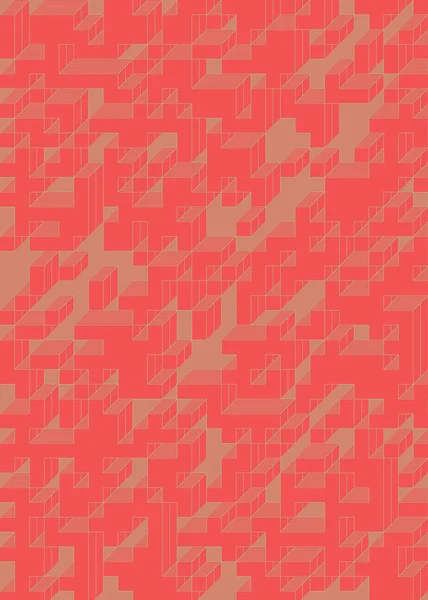 Edward Zajec 'in 1971' deki Il Cubo 'sunun uygulanması. Esasen 8 taştan oluşan bir Truchet fayans seti ve yerleştirme sanatı illüstrasyonu için kurallar