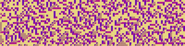 Edward Zajec 'in 1971' deki Il Cubo 'sunun uygulanması. Esasen 8 taştan oluşan bir Truchet fayans seti ve yerleştirme sanatı illüstrasyonu için kurallar