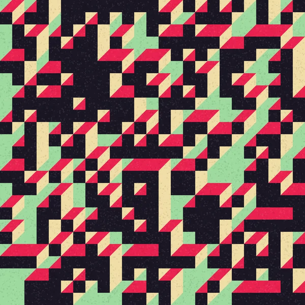 Edward Zajec 'in 1971' deki Il Cubo 'sunun uygulanması. Esasen 8 taştan oluşan bir Truchet fayans seti ve yerleştirme sanatı illüstrasyonu için kurallar