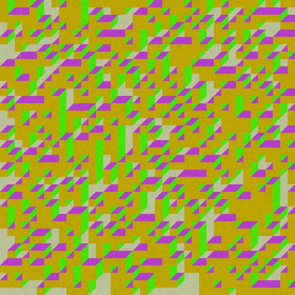 Edward Zajec 'in 1971' deki Il Cubo 'sunun uygulanması. Esasen 8 taştan oluşan bir Truchet fayans seti ve yerleştirme sanatı illüstrasyonu için kurallar