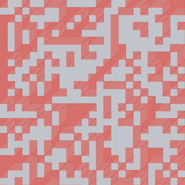 Edward Zajec 'in 1971' deki Il Cubo 'sunun uygulanması. Esasen 8 taştan oluşan bir Truchet fayans seti ve yerleştirme sanatı illüstrasyonu için kurallar