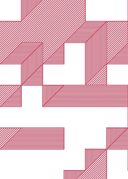 Edward Zajec 'in 1971' deki Il Cubo 'sunun uygulanması. Esasen 8 taştan oluşan bir Truchet fayans seti ve yerleştirme sanatı illüstrasyonu için kurallar