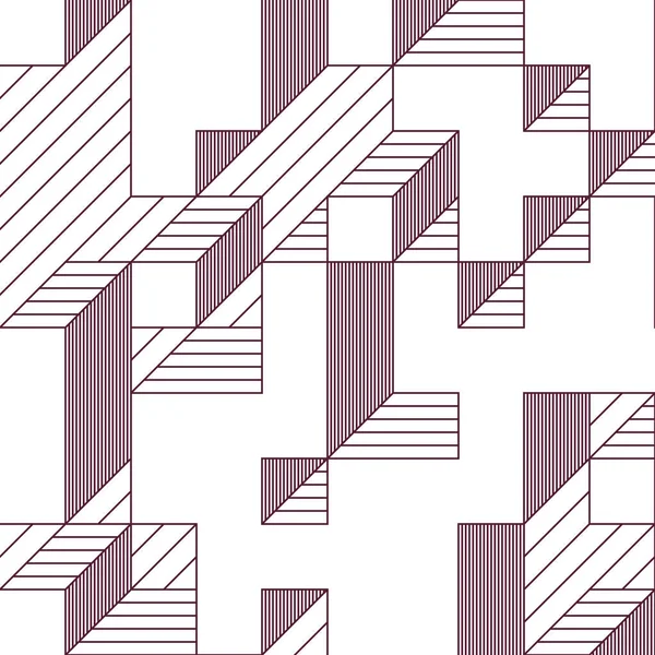 Edward Zajec 'in 1971' deki Il Cubo 'sunun uygulanması. Esasen 8 taştan oluşan bir Truchet fayans seti ve yerleştirme sanatı illüstrasyonu için kurallar