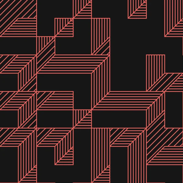 Edward Zajec 'in 1971' deki Il Cubo 'sunun uygulanması. Esasen 8 taştan oluşan bir Truchet fayans seti ve yerleştirme sanatı illüstrasyonu için kurallar