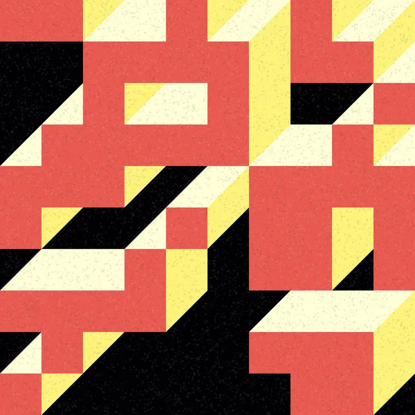 Edward Zajec 'in 1971' deki Il Cubo 'sunun uygulanması. Esasen 8 taştan oluşan bir Truchet fayans seti ve yerleştirme sanatı illüstrasyonu için kurallar