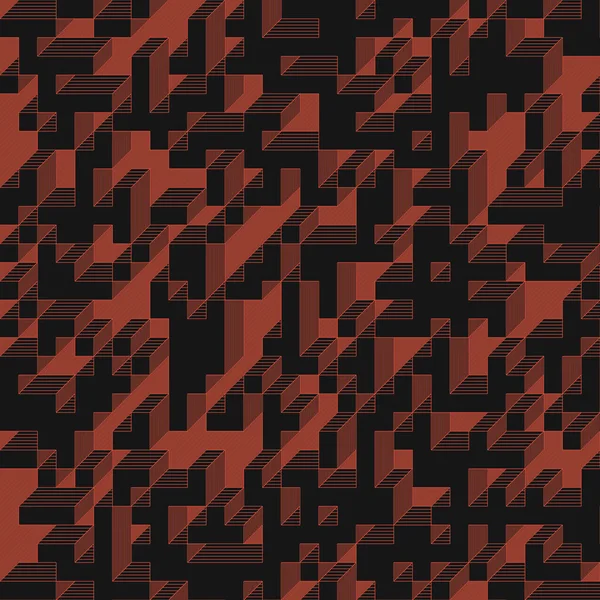 Edward Zajec 'in 1971' deki Il Cubo 'sunun uygulanması. Esasen 8 taştan oluşan bir Truchet fayans seti ve yerleştirme sanatı illüstrasyonu için kurallar