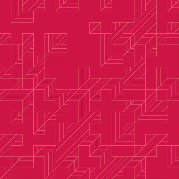 Edward Zajec 'in 1971' deki Il Cubo 'sunun uygulanması. Esasen 8 taştan oluşan bir Truchet fayans seti ve yerleştirme sanatı illüstrasyonu için kurallar