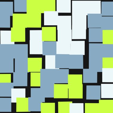 Ofset Quad üretken sanat arkaplan çizimi