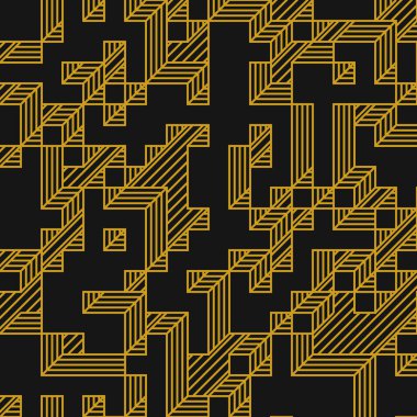 Edward Zajec 'in 1971' deki Il Cubo 'sunun uygulanması. Esasen 8 taştan oluşan bir Truchet fayans seti ve yerleştirme sanatı illüstrasyonu için kurallar