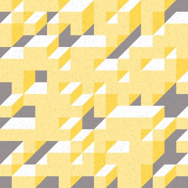 Edward Zajec 'in 1971' deki Il Cubo 'sunun uygulanması. Esasen 8 taştan oluşan bir Truchet fayans seti ve yerleştirme sanatı illüstrasyonu için kurallar