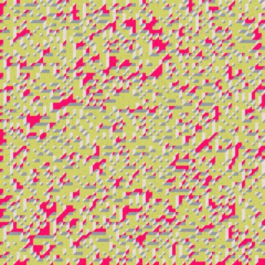 Edward Zajec 'in 1971' deki Il Cubo 'sunun uygulanması. Esasen 8 taştan oluşan bir Truchet fayans seti ve yerleştirme sanatı illüstrasyonu için kurallar