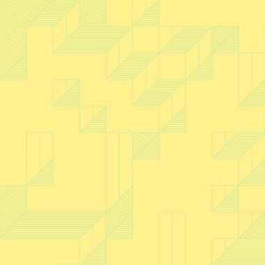 Edward Zajec 'in 1971' deki Il Cubo 'sunun uygulanması. Esasen 8 taştan oluşan bir Truchet fayans seti ve yerleştirme sanatı illüstrasyonu için kurallar