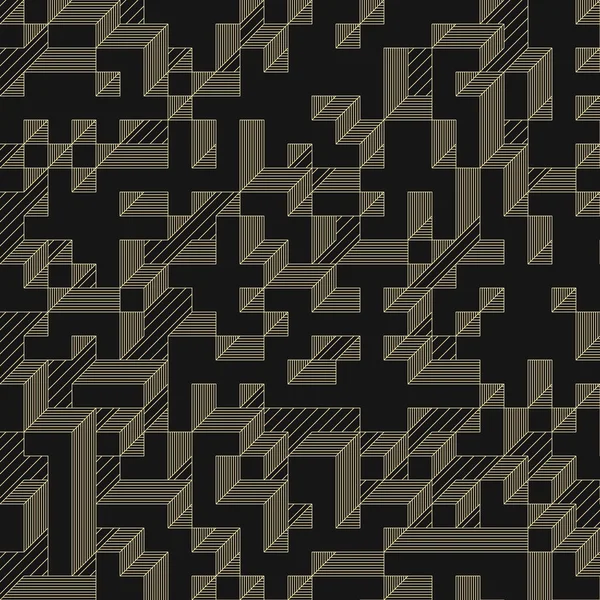 Edward Zajec 'in 1971' deki Il Cubo 'sunun uygulanması. Esasen 8 taştan oluşan bir Truchet fayans seti ve yerleştirme sanatı illüstrasyonu için kurallar