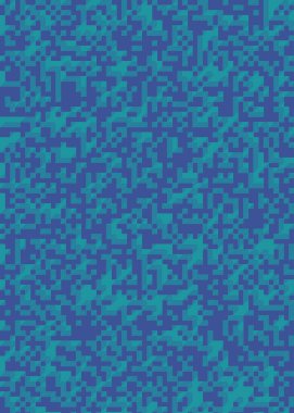 Edward Zajec 'in 1971' deki Il Cubo 'sunun uygulanması. Esasen 8 taştan oluşan bir Truchet fayans seti ve yerleştirme sanatı illüstrasyonu için kurallar