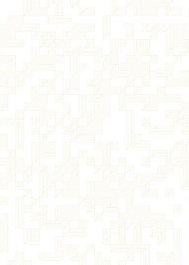 Edward Zajec 'in 1971' deki Il Cubo 'sunun uygulanması. Esasen 8 taştan oluşan bir Truchet fayans seti ve yerleştirme sanatı illüstrasyonu için kurallar