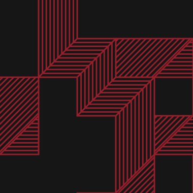 Edward Zajec 'in 1971' deki Il Cubo 'sunun uygulanması. Esasen 8 taştan oluşan bir Truchet fayans seti ve yerleştirme sanatı illüstrasyonu için kurallar