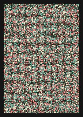 Ofset Quad üretken sanat arkaplan çizimi