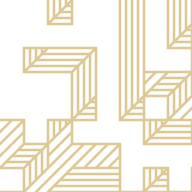 Edward Zajec 'in 1971' deki Il Cubo 'sunun uygulanması. Esasen 8 taştan oluşan bir Truchet fayans seti ve yerleştirme sanatı illüstrasyonu için kurallar