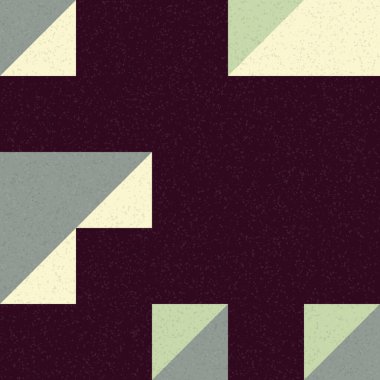 Edward Zajec 'in 1971' deki Il Cubo 'sunun uygulanması. Esasen 8 taştan oluşan bir Truchet fayans seti ve yerleştirme sanatı illüstrasyonu için kurallar