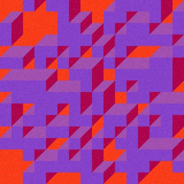 Edward Zajec 'in 1971' deki Il Cubo 'sunun uygulanması. Esasen 8 taştan oluşan bir Truchet fayans seti ve yerleştirme sanatı illüstrasyonu için kurallar