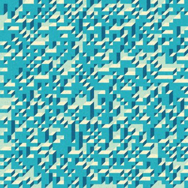 Edward Zajec 'in 1971' deki Il Cubo 'sunun uygulanması. Esasen 8 taştan oluşan bir Truchet fayans seti ve yerleştirme sanatı illüstrasyonu için kurallar