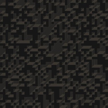 Edward Zajec 'in 1971' deki Il Cubo 'sunun uygulanması. Esasen 8 taştan oluşan bir Truchet fayans seti ve yerleştirme sanatı illüstrasyonu için kurallar