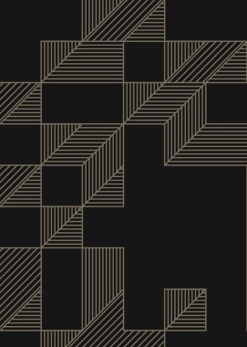 Edward Zajec 'in 1971' deki Il Cubo 'sunun uygulanması. Esasen 8 taştan oluşan bir Truchet fayans seti ve yerleştirme sanatı illüstrasyonu için kurallar