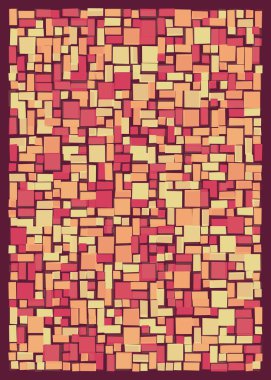 Ofset Quad üretken sanat arkaplan çizimi