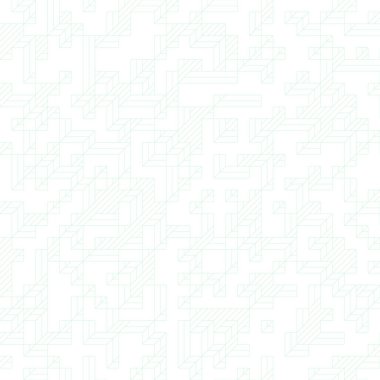 Edward Zajec 'in 1971' deki Il Cubo 'sunun uygulanması. Esasen 8 taştan oluşan bir Truchet fayans seti ve yerleştirme sanatı illüstrasyonu için kurallar