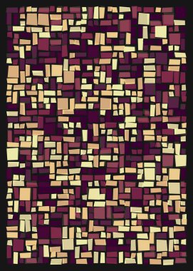 Ofset Quad üretken sanat arkaplan çizimi