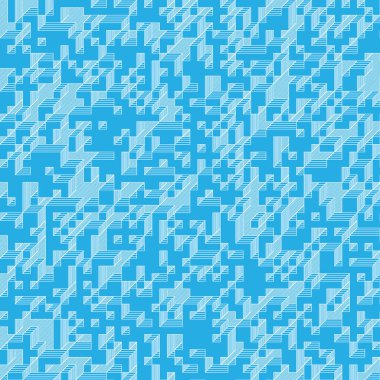 Edward Zajec 'in 1971' deki Il Cubo 'sunun uygulanması. Esasen 8 taştan oluşan bir Truchet fayans seti ve yerleştirme sanatı illüstrasyonu için kurallar