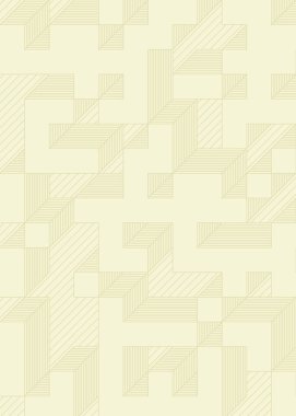 Edward Zajec 'in 1971' deki Il Cubo 'sunun uygulanması. Esasen 8 taştan oluşan bir Truchet fayans seti ve yerleştirme sanatı illüstrasyonu için kurallar