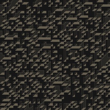 Edward Zajec 'in 1971' deki Il Cubo 'sunun uygulanması. Esasen 8 taştan oluşan bir Truchet fayans seti ve yerleştirme sanatı illüstrasyonu için kurallar