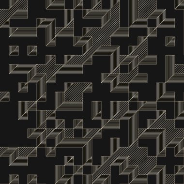 Edward Zajec 'in 1971' deki Il Cubo 'sunun uygulanması. Esasen 8 taştan oluşan bir Truchet fayans seti ve yerleştirme sanatı illüstrasyonu için kurallar