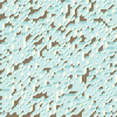 Edward Zajec 'in 1971' deki Il Cubo 'sunun uygulanması. Esasen 8 taştan oluşan bir Truchet fayans seti ve yerleştirme sanatı illüstrasyonu için kurallar