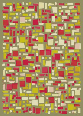 Ofset Quad üretken sanat arkaplan çizimi