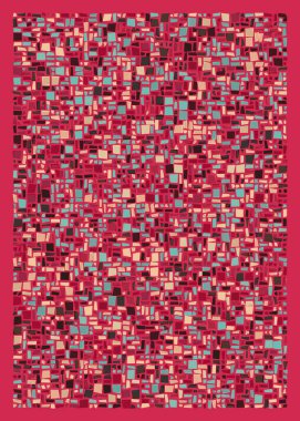 Ofset Quad üretken sanat arkaplan çizimi